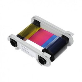 Evolis Cinta de Color YMCKO para Impresora de Tarjetas - 300 Impresiones, 5 Paneles (Amarillo, Magenta, Cian, Negro, Overlay)