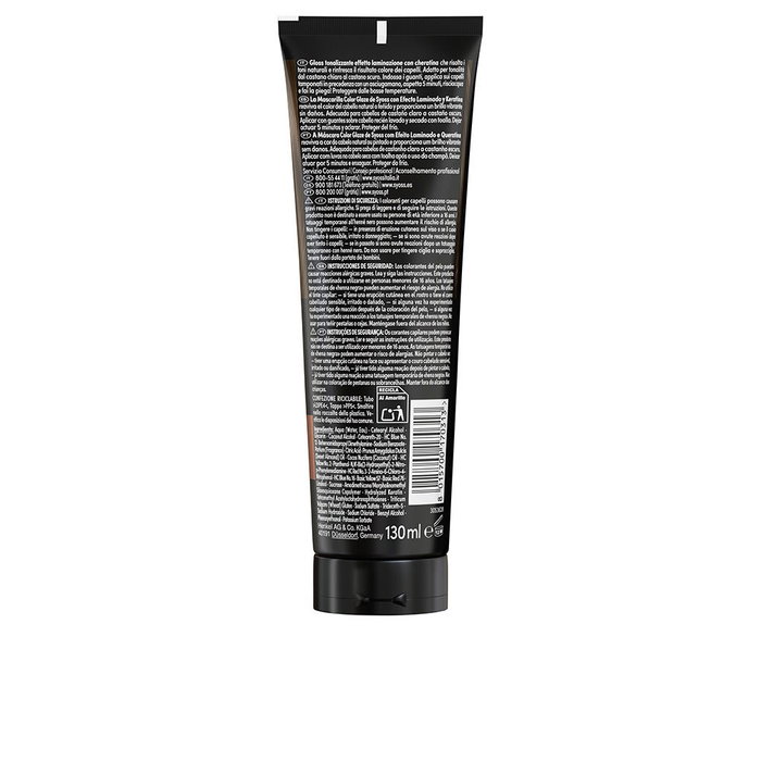 Syoss Color Glaze Mascarilla de Color Matizante Efecto Laminado Castaño (Reacondicionado) lifetotal