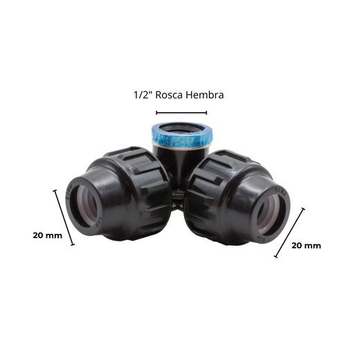 Riegolux Codo 90º Rosca Hembra 1/2 x 20-20 Esquinas