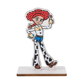CRAYOLA Crystal Art Buddies Kit de Manualidades con Personaje Jessie Toy Story - Incluye Cristales Brillantes y Aplicador, Creaciones Fáciles y Divertidas para Niños +6 Años