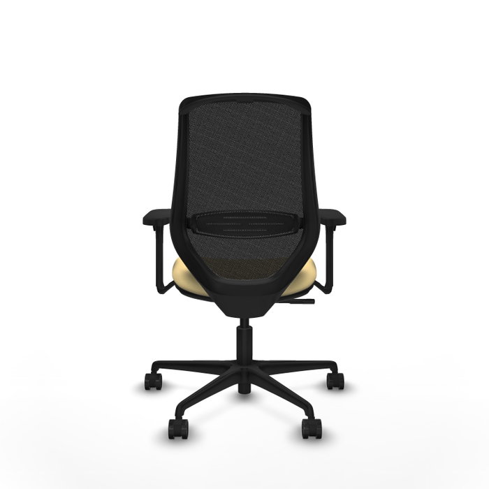 PIQUERAS Y CRESPO Silla de oficina Mardos con mecanismo Sincro, Crema y Negro PIQUERAS Y CRESPO Silla de oficina Mardos con mecanismo Sincro, Crema y Negro