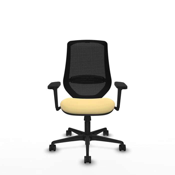 PIQUERAS Y CRESPO Silla de oficina Mardos con mecanismo Sincro, Crema y Negro PIQUERAS Y CRESPO Silla de oficina Mardos con mecanismo Sincro, Crema y Negro