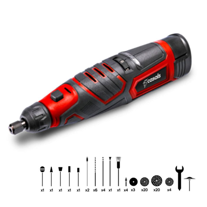 Casals Kit multiherramienta rotativa CMG1205BC 12 V con batería y cargador
