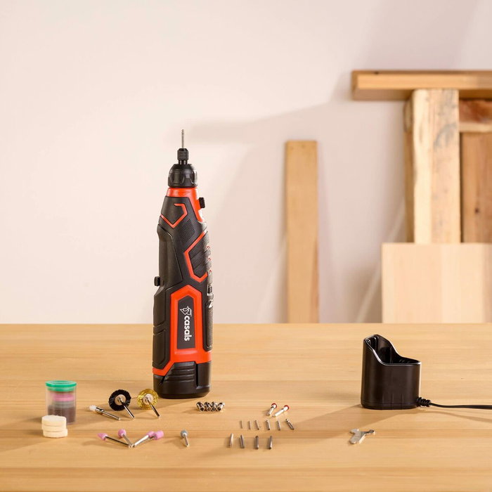 Casals Kit multiherramienta rotativa CMG1205BC 12 V con batería y cargador