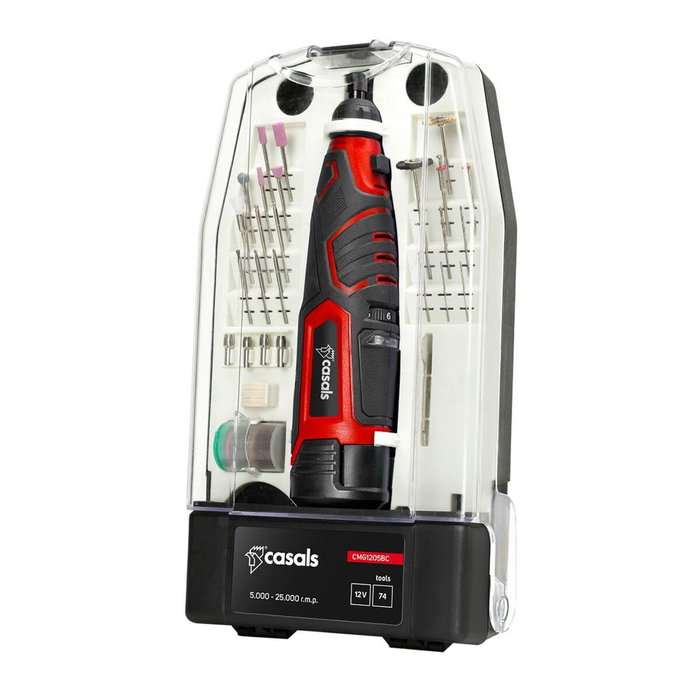 Casals Kit multiherramienta rotativa CMG1205BC 12 V con batería y cargador