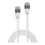 LINDY Patchkabel Cat.6A U/FTP (STP) Ultra Slim Gris 0.5m, 30 AWG, Cobre, 500 MHz, RJ-45 Macho Derecho
