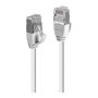 LINDY Patchkabel Cat.6A U/FTP (STP) Ultra Slim Gris 0.5m, 30 AWG, Cobre, 500 MHz, RJ-45 Macho Derecho