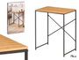 GIFTDECOR Mesa Consola Negro-Bambu