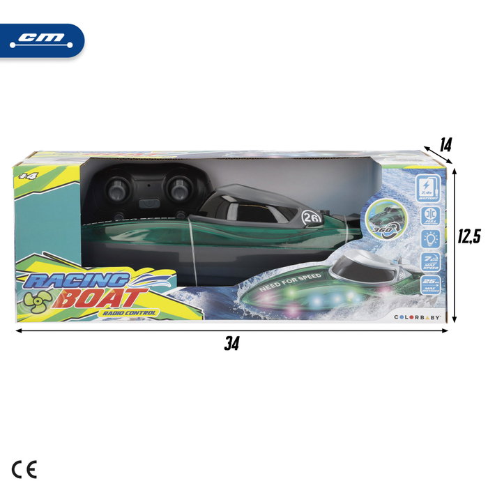 RACING BOAT-LANCHA RC C/LUCES RACING BOAT-LANCHA RC C/LUCES