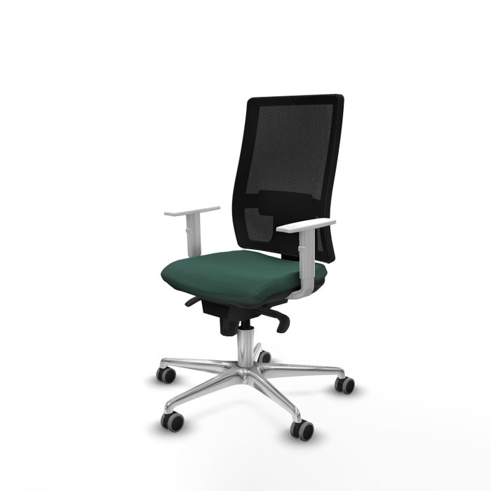 PIQUERAS Y CRESPO Silla de oficina Horna con mecanismo Sincro, Verde botella y Negro PIQUERAS Y CRESPO Silla de oficina Horna con mecanismo Sincro, Verde botella y Negro