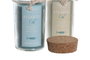 DKD Home Decor Vela de Cristal con Tapa 140 g (Pack de 2)