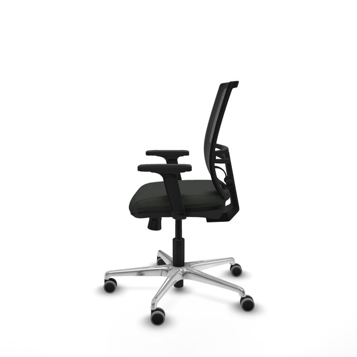PIQUERAS Y CRESPO Silla de oficina Yunquera con mecanismo Sincro/Traslack Negro