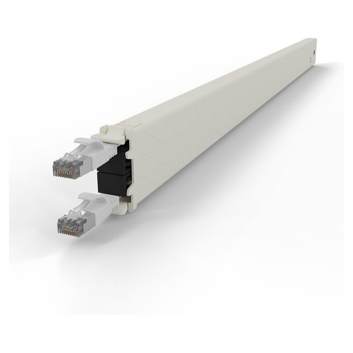 PATCHBOX patchbox.one Kupferkassette 30RU (1.8 m) Cat. 6a U/FTP PoE Blanco