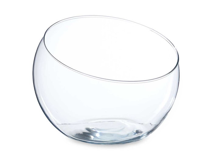 Giftdecor Pecera Grande Cristal Cortada 25 x 20 x 25 cm