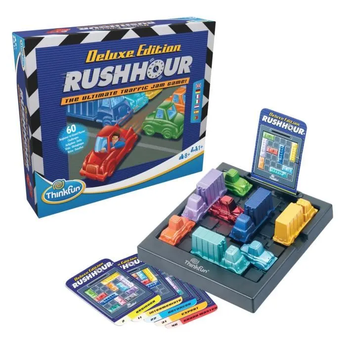 Ravensburger 4005556764389 Hora punta Deluxe Juego de lógica con autos metálicos y 60 desafíos. 8 años. Ravensburger 4005556764389 Hora punta Deluxe Juego de lógica con autos metálicos y 60 desafíos. 8 años.