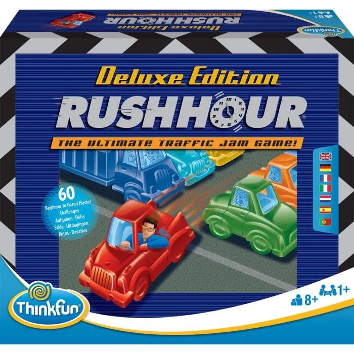 Ravensburger 4005556764389 Hora punta Deluxe Juego de lógica con autos metálicos y 60 desafíos. 8 años. Ravensburger 4005556764389 Hora punta Deluxe Juego de lógica con autos metálicos y 60 desafíos. 8 años.