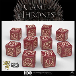 Juego de Tronos Pack de Dados Lannister 10xD6 (10)