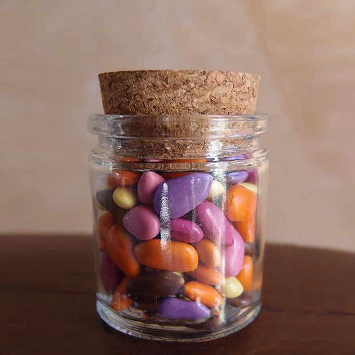 La Mediterranea Tarrito de Vidrio con Tapón de Corcho 55ml