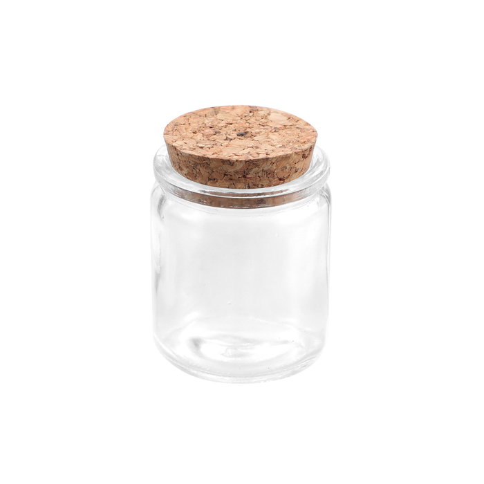 La Mediterranea Tarrito de Vidrio con Tapón de Corcho 55ml