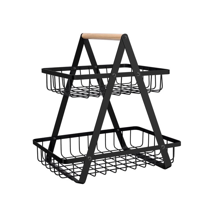 Inde Cesta de Ordenación Metal 2 Niveles 27x17x29 cm (8 Unidades)