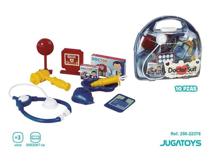 JugaToys Maletín Doctor con 10 accesorios