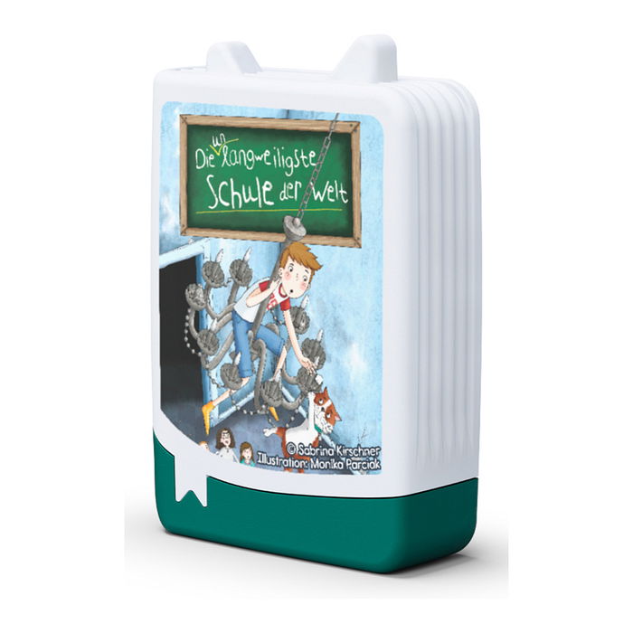 Tonies Hörbuch Die (un)langweiligste Schule der Welt - Auf Klassenfahrt, Juguete musical con 21 relatos, 150 min reproducción, Compatible Toniebox, Ref. 11002707