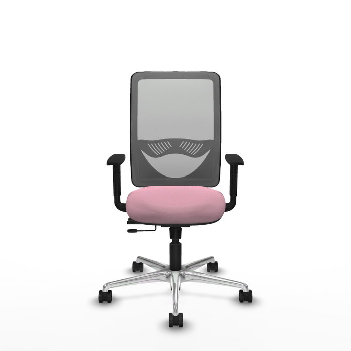 PIQUERAS Y CRESPO Silla de oficina Zulema Rosa y Gris