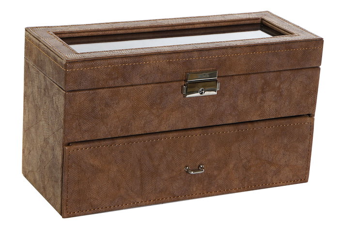 DKD Home Decor Joyero Tradicional Marron 27.5 x 11 x 15.5 cm DKD Home Decor Joyero Tradicional Marron 27.5 x 11 x 15.5 cm