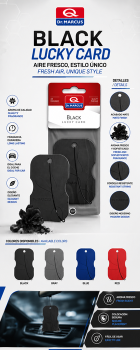 Drmarcus Ambientador Lucky Card Black Drmarcus Ambientador Lucky Card Black