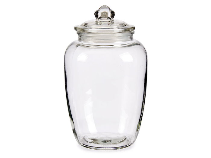 Vivalto Bote Vidrio Hermetico 2,3L Transparente 15x23.8x15 cm (Set de 8)