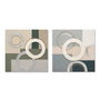 DKD Home Decor Cuadro Lienzo MDF Abstracto 80x80 cm (Pack de 2)