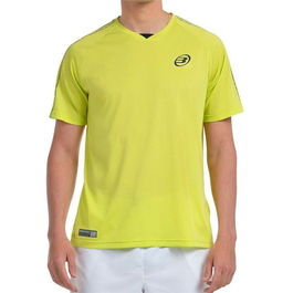 Camiseta de Manga Corta Hombre Bullpadel Badan Amarillo Pádel 42
