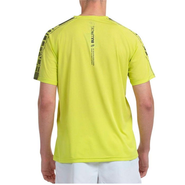 Camiseta de Manga Corta Hombre Bullpadel Badan Amarillo Pádel 42