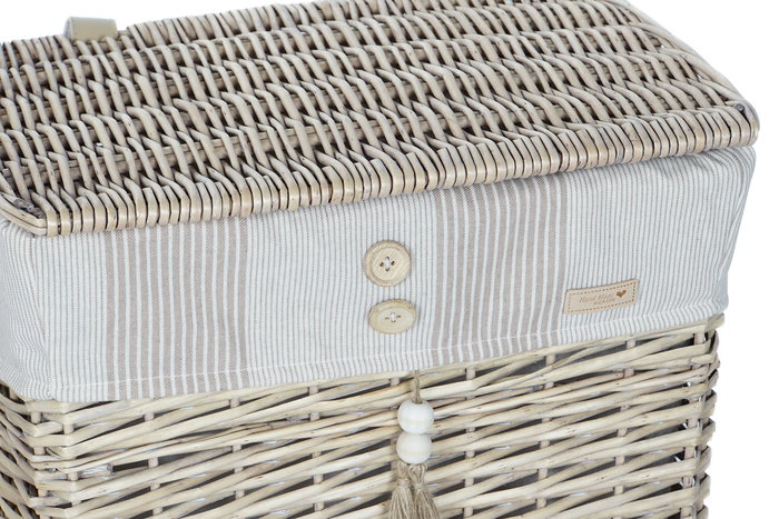 Cesta Ropa Basicos DKD Home Decor Natural Beige 35 x 56 x 47 cm Set de 5
