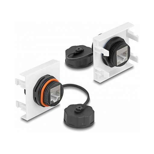 DeLOCK Módulo de red Easy 45 RJ45 Cat.6A 45 x 45 mm Negro