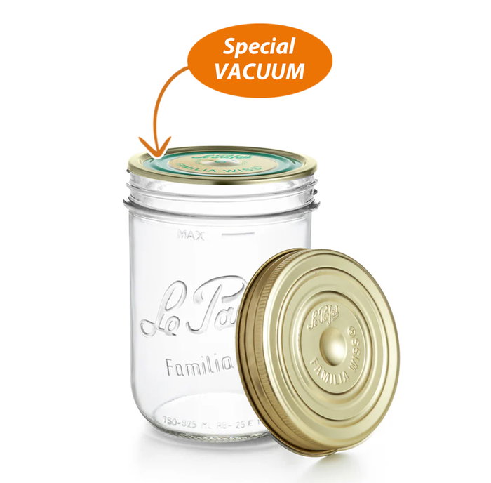 Wiss Tarro Hermético de Vidrio 500 ml Ø 10 cm x 10 cm (6 Unidades) Wiss Tarro Hermético de Vidrio 500 ml Ø 10 cm x 10 cm (6 Unidades)