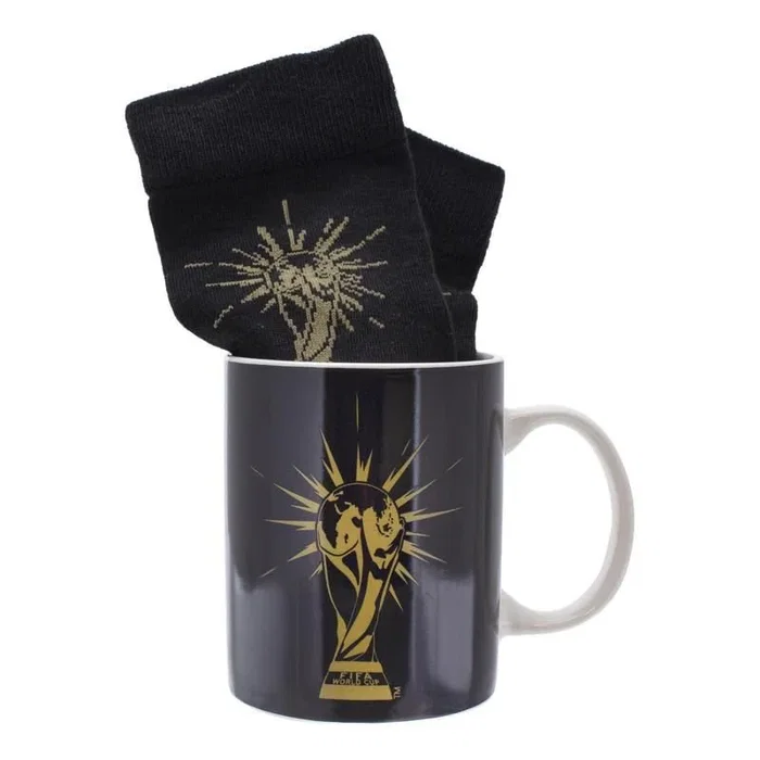Paladone PP10281FI Taza de Diseño FIFA con Temática de Fútbol, 0.3 Litros, Cerámica, Color Negro, 1 Unidad