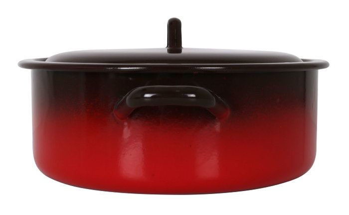 La Estrella Cacerola Esmaltada con Tapa 28 cm 6.3 L Colección Fuego (6 Unidades)