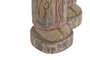 DKD Home Decor Set de 2 Figuras de Madera Tallada Policromía TALLAS INDO 24