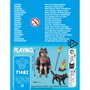 PLAYMOBIL Guerrero Con Lobo, Figura Special Plus 71482, Figura de Acción con Capa y Lobo con Articulaciones Móviles, Juguete para Niños +4 Años