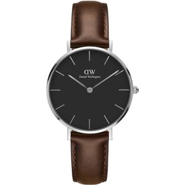 Daniel Wellington DW00100177 con correa de piel marrón