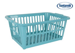 Tontarelli Cesta Ropa 35L "Classic" Azul 58 x 41 cm (12 Unidades)