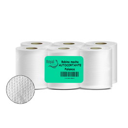 ROYAL MAYLINE, S.L. Paquete de 6 bobinas de papel secamanos mecha autocortante Contromatic Blanco