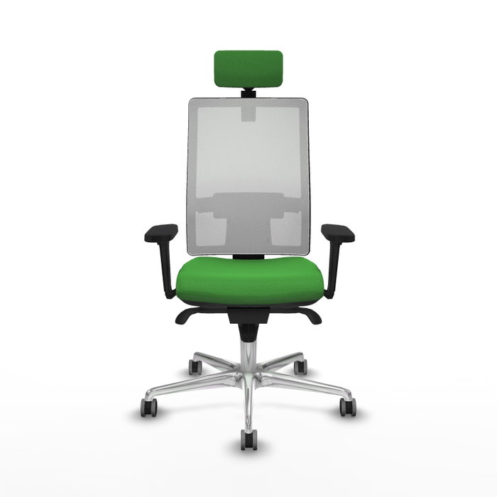 PIQUERAS Y CRESPO Silla de oficina Horna con mecanismo Sincro, Verde y Blanco PIQUERAS Y CRESPO Silla de oficina Horna con mecanismo Sincro, Verde y Blanco