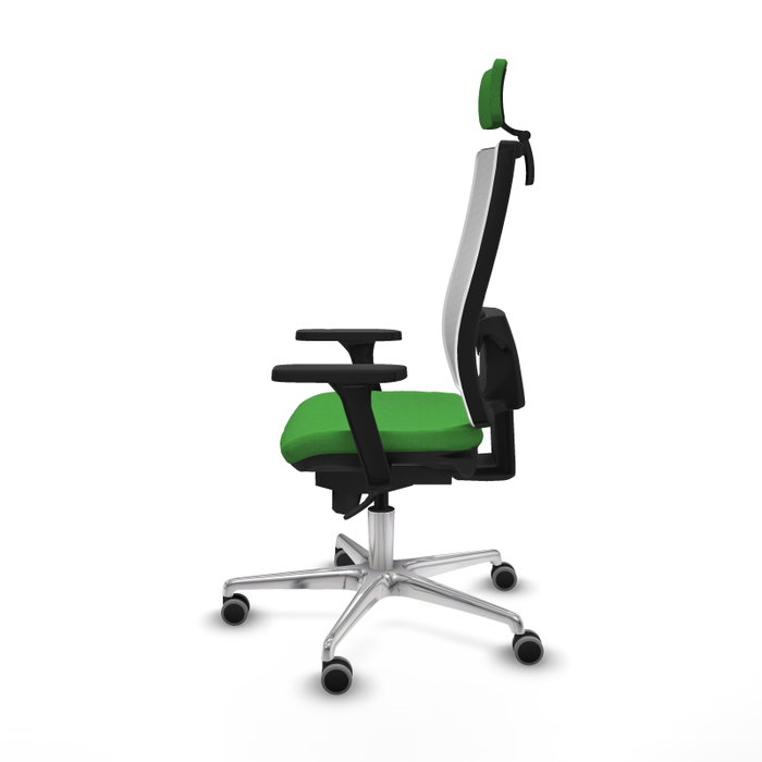 PIQUERAS Y CRESPO Silla de oficina Horna con mecanismo Sincro, Verde y Blanco PIQUERAS Y CRESPO Silla de oficina Horna con mecanismo Sincro, Verde y Blanco