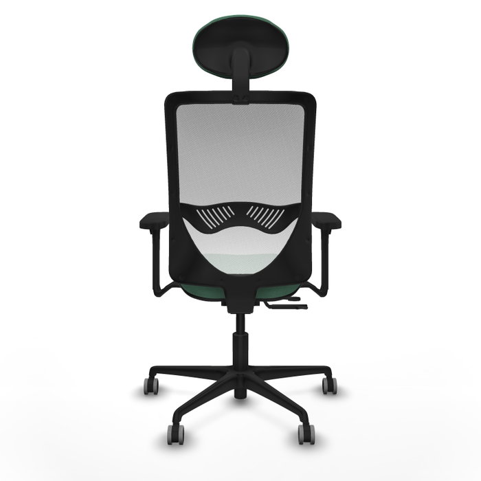 PIQUERAS Y CRESPO Silla de oficina Zulema con mecanismo Sincro/Traslack, Verde esmeralda y Blanco PIQUERAS Y CRESPO Silla de oficina Zulema con mecanismo Sincro/Traslack, Verde esmeralda y Blanco