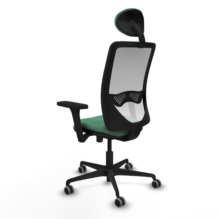 PIQUERAS Y CRESPO Silla de oficina Zulema con mecanismo Sincro/Traslack, Verde esmeralda y Blanco PIQUERAS Y CRESPO Silla de oficina Zulema con mecanismo Sincro/Traslack, Verde esmeralda y Blanco