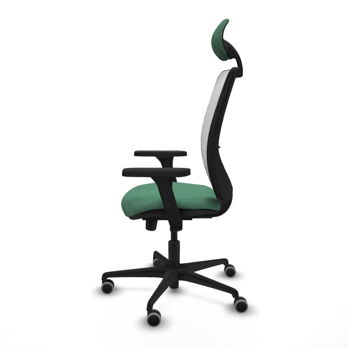 PIQUERAS Y CRESPO Silla de oficina Zulema con mecanismo Sincro/Traslack, Verde esmeralda y Blanco PIQUERAS Y CRESPO Silla de oficina Zulema con mecanismo Sincro/Traslack, Verde esmeralda y Blanco