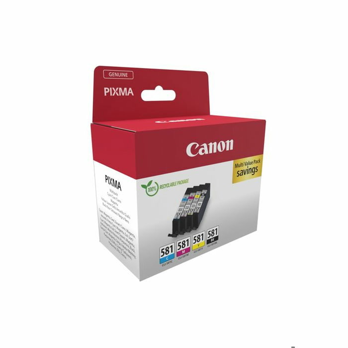 Canon CLI-581 Multipack de 4 Cartuchos (BK/C/M/Y) Original