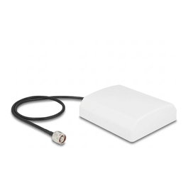 DeLOCK Antena WiFi 2,4 GHz Direccional 8 dBi con Conector N y Cable RG-58 de 50 cm Blanco Outdoor
